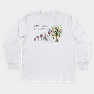 Evolution of Empathy Kids Long Sleeve T-Shirt